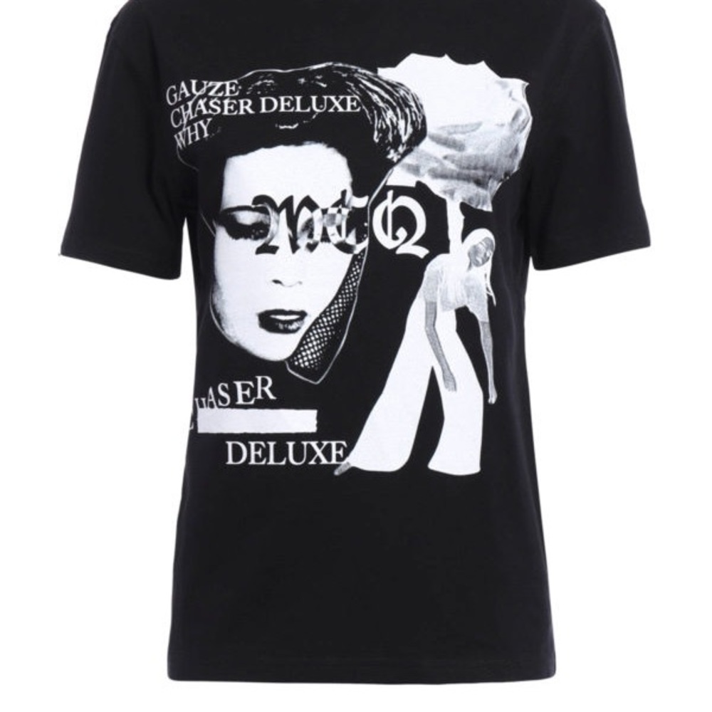 McQ by Alexander McQueen Black Graphic Tee